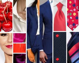 Czerwień dla Intensywnej Zimy - krawat i szminka